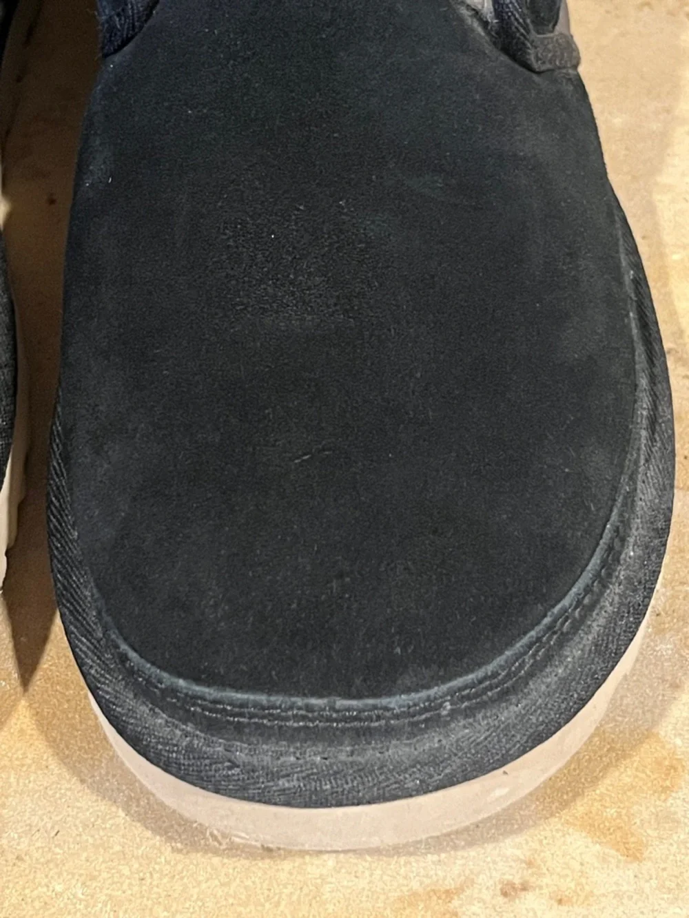 UGG Harkley Black Suede Sherpa-Lined Winter Boots
